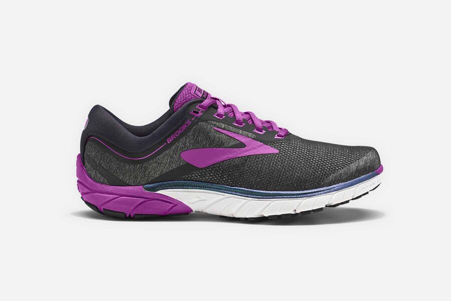 Brooks PureCadence 7 Womens Australia - Road Running Shoes - Grey/Purple (658-WSLDI)